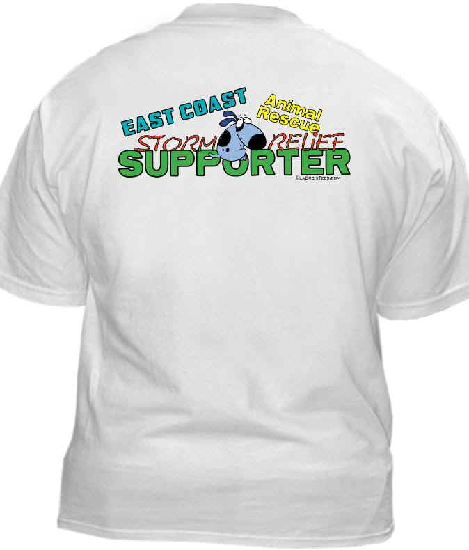 T-shirt Back: East Coast Storm Relief Shirt