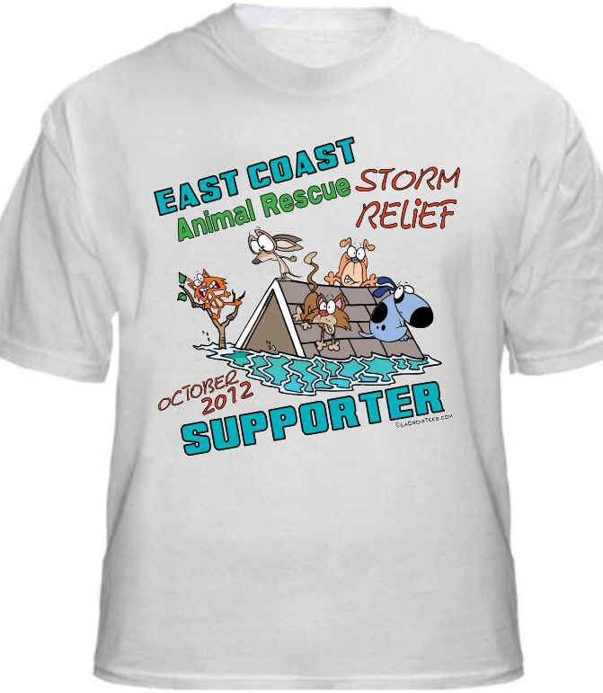 T-shirt Front: Hurricane Sandy Storm Relief Shirt